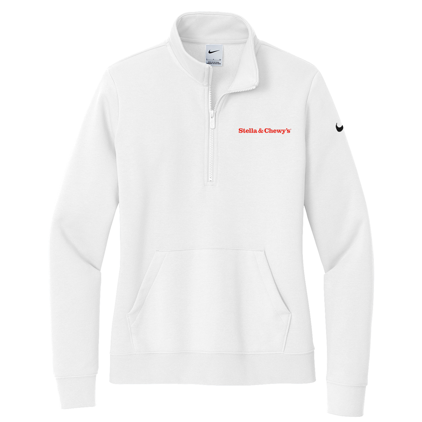 Nike Women's Club Fleece Sleeve Swoosh 1/2-Zip