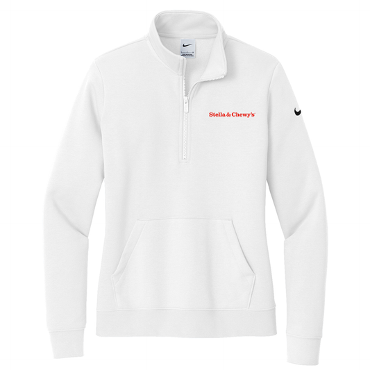 Nike Women's Club Fleece Sleeve Swoosh 1/2-Zip