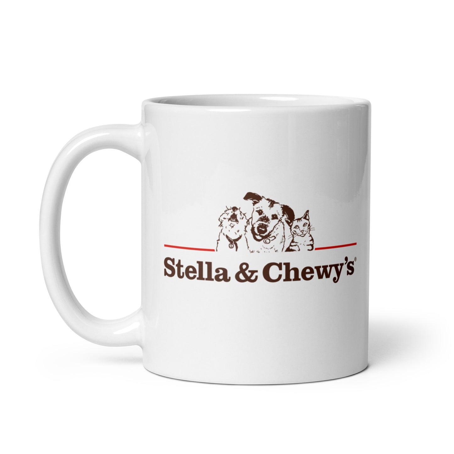 White glossy mug - Stella and Chewy's