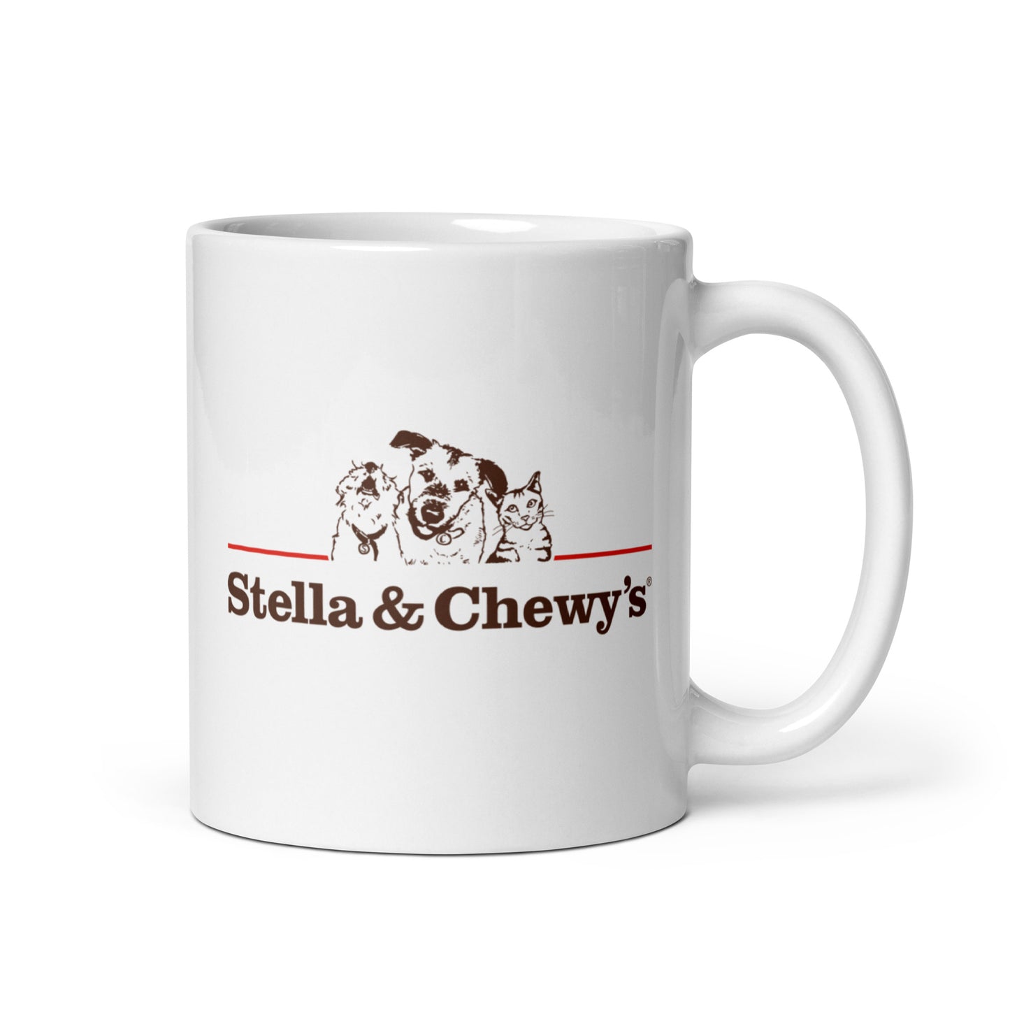 Taza blanca brillante - Stella and Chewy's